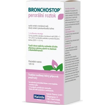 Bronchostop perorálny roztok sol.por. 1 x 120 ml