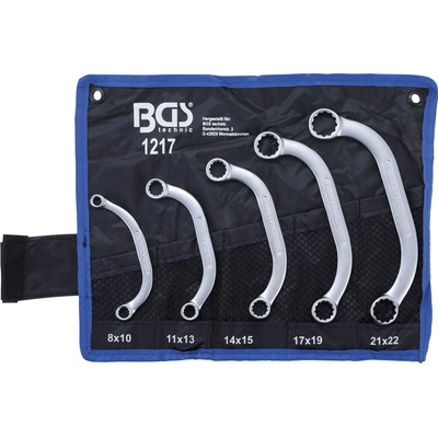 BGS technic Klíče očkové, „C“ profil, vel. 8-22 mm, sada 5 ks v obalu BGS 1217