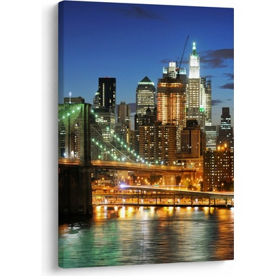 Obraz - Most s New Yorkom, jednodielny 50x70 cm