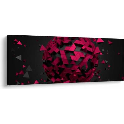 Obraz 3D abstrakce, jednodílný 100x40 cm