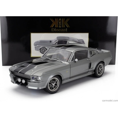 Kk-scale Ford usa Mustang Shelby Gt500 Eleanor Coupe 1967 sivá čierna 1:12