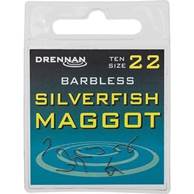 Drennan bez Protihrotu Silverfish Maggot Barbless vel.18 10 ks