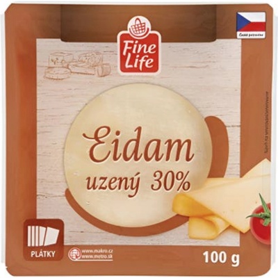 Fine Life Eidam uzený 30% plátky 100 g