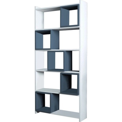 Dalenor Knihovna Box 170 cm bílá/modrá