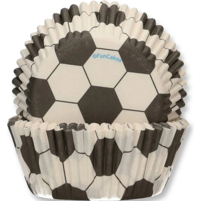FunCakes Košíčky na cupcake fotbal FC4021 černá bílá 5 cm 48 ks – Hledejceny.cz