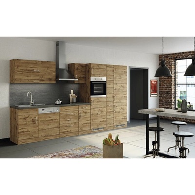 Held Möbel Kuchyňský blok Sorrento 360 cm barva čela dub matný barva korpusu dub matný