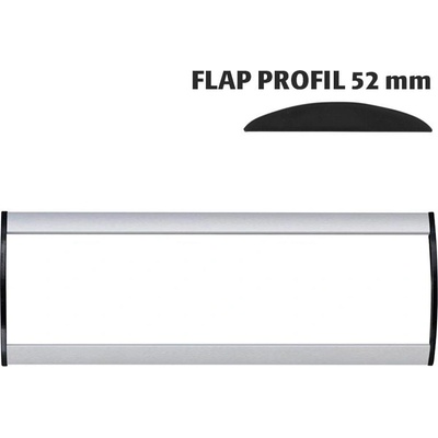 A-Z Reklama CZ Orientační nástěnná tabulka 52 × 200 mm - Flap Profil – kód UDS520NA20