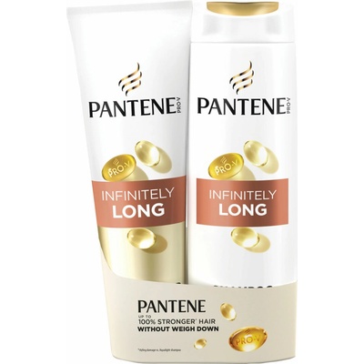Pantene PROV Active Infinitely Long šampón 400 ml balzam na vlasy 275 ml