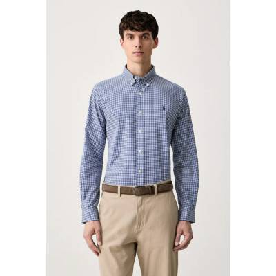 Polo Ralph Lauren pánska bavlnená košeľa 710929347 modrá