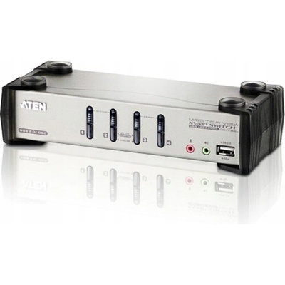 Aten CS-1734BC KVM přepínač USB Hub, OSD, 4PC audio+USB-PS/2