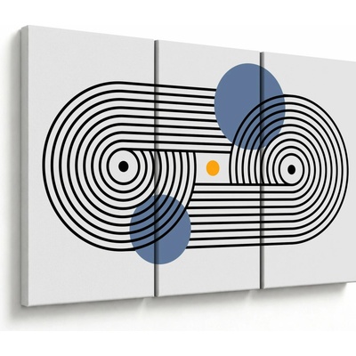 Obraz - Minimalistická abstrakcia N⁰3, trojdielne 120x80 cm