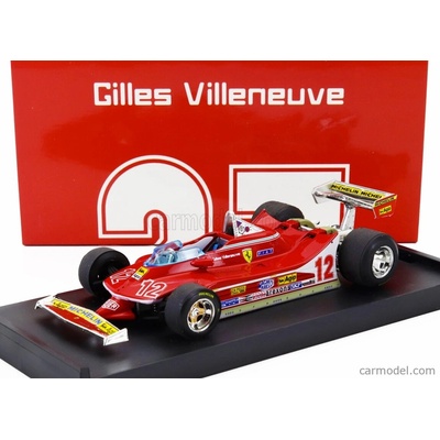 Brumm Ferrari F14 N 12 Gp French Gp 1979 Gilles Villeneuve Red 1:43