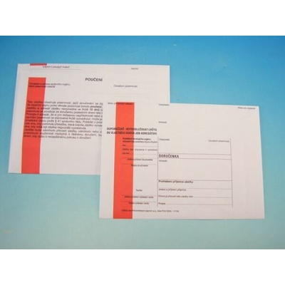Obálka DORUČENKA červený pruh B6 1144495