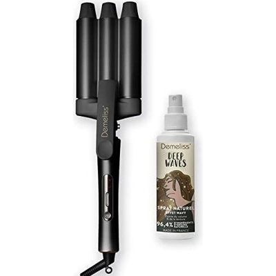 Demeliss Saint Algue Wave Iron Deep Waves Tourmaline Styling Matt Černá