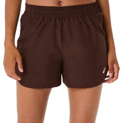 Asics nagino run adjustable 4in short hnědá