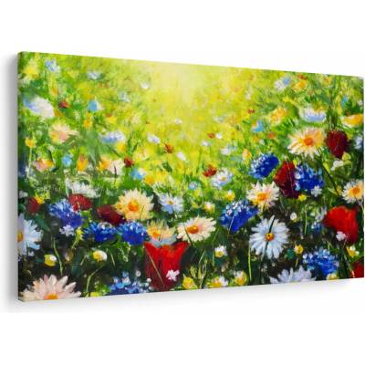 Obraz divokých květin, jednodílný 150x100 cm