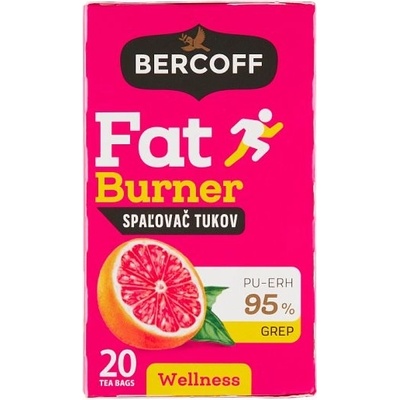 Bercoff Wellness Spalovač tukov Pu-Erh s príchuťou Grepu 15 x 2 g