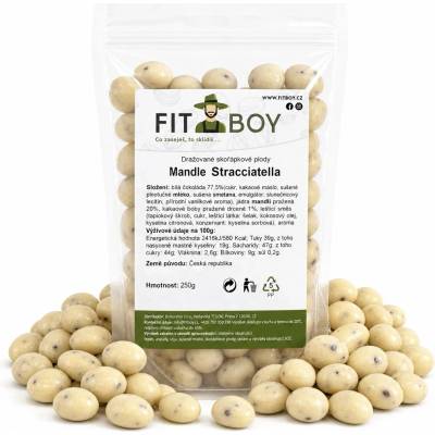 FITBOY Mandle Stracciatella 250 g