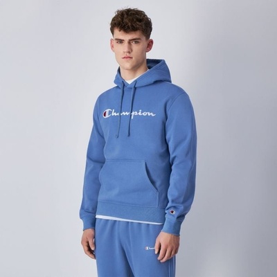 Champion mikina Big Logo Fleece blue