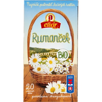 Agrokarpaty Bio Rumanček bylinný čaj prírodný produkt 20 x 1,5 g