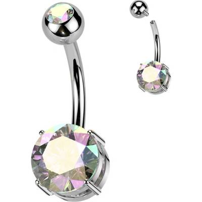 Steel Edge Titanový piercing do pupíku SETIN60ST Duha