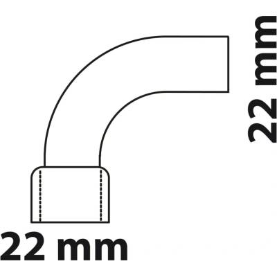 Kirchhoff úhelník 90° 22 mm 1 polotovar pouzdra