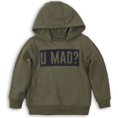 Minoti KB FLEECE HOODY Mikina chlapecká s kapucí khaki