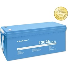Qoltec 53708 LiFePO4 lithiová železná fosfátová baterie 25,6 V 100 Ah 2560 Wh BMS
