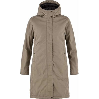 Fjallraven Kiruna Hydratic Padded Parka W Suede Brown
