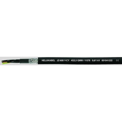 Helu JZ-600-Y-CY 11494-1000 riadiaci kábel 7 G 0.75 mm² 1000m čierna