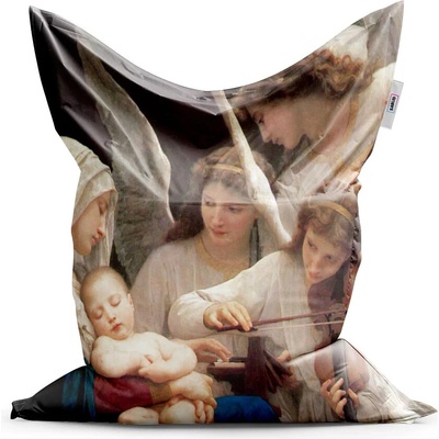 Sablio sedací vak Panna s anděly William-Adolphe Bouguereau 150x100 cm