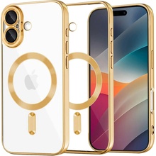 Techsuit - Luxury Crystal MagSafe ochranný obal na iPhone 17 – zlatý