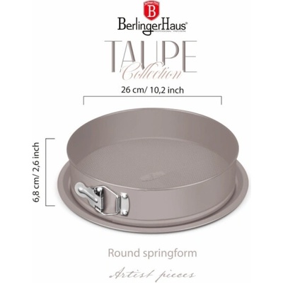 Berlingerhaus Forma na dort s nepřilnavým povrchem 2v1 Taupe Collection BH-7937
