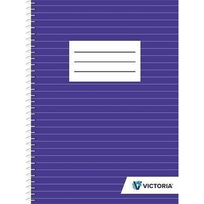 Victoria blok na psaní linkovaný drátěná kroužková vazba A5 70 listů – Hledejceny.cz