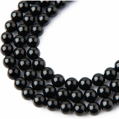 Minerálne koráliky Čierny turmalín 6mm - 10 ks