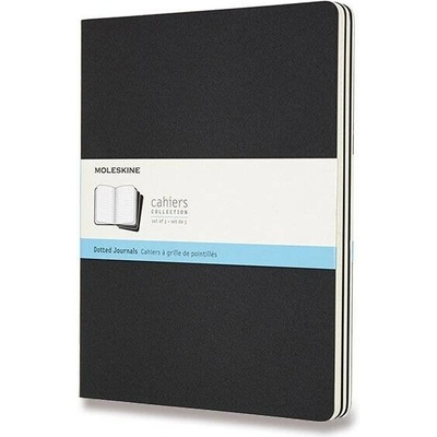 Moleskine Sešity Cahier B5 tečkovaný 3 ks černý – Hledejceny.cz