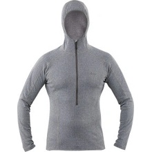 Tilak Mera s kapucí dark grey melange