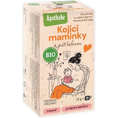 Apotheke BIO Kojící maminky s jestřabinou čaj 20 x 1,5 g