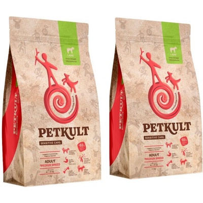 Petkult Medium Adult Lamb & Rice 2 x 12 kg