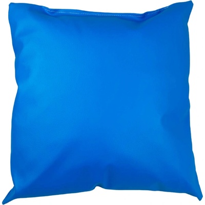 TiaHome Vankúš modrá ekokoža 40x40