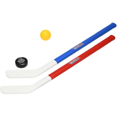 Hokejka 71 cm 2 ks s míčkem a pukem – Hledejceny.cz