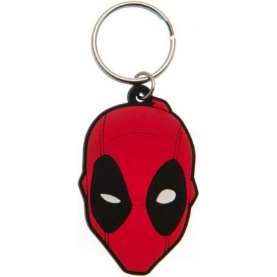 Prívesok na kľúče Deadpool Face Rubber Keychain