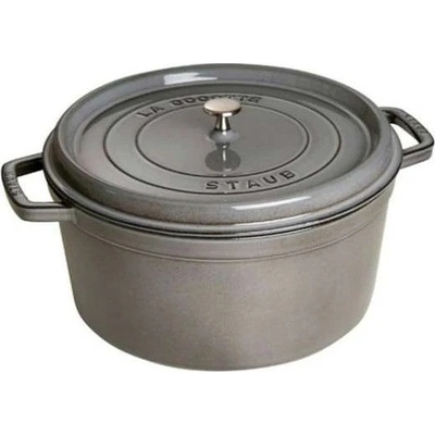 Staub Cocotte hrnec kulatý 20 cm 2,2 l šedý