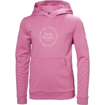 Helly Hansen JR HH Graphic Hoodie Meta pink