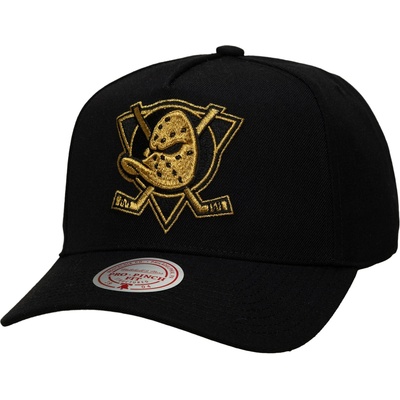 Mitchell & Ness NHL Black And Gold Pro Snapback Vntg Anaheim Ducks Black