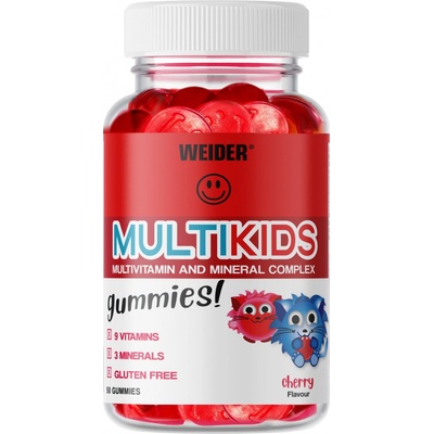 Weider Multi Kids višeň 50 Gummies