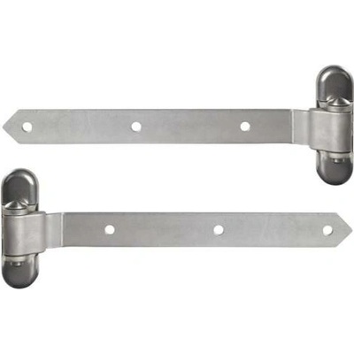 LOCINOX 3DW HDG 350 – oceľové pánty pre drevené krídlové brány a bránky, pozinkované, strieborné, dĺžka 360 mm