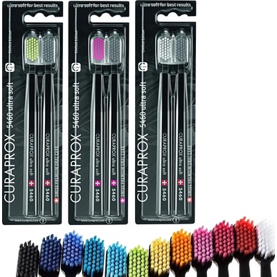 Curaprox CS 5460 zubní kartáčky edice Black ultra soft 2 ks – Hledejceny.cz
