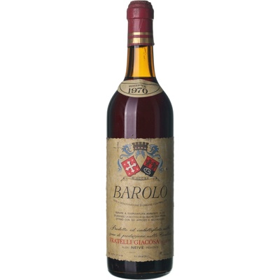 Fratelli Giacosa Barolo Riserva suché červené 1970 0,75 l (holá láhev)