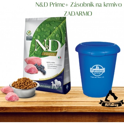 N&D prime Adult Medium & Maxi Lamb & Blueberry 12 kg